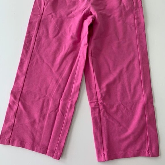 Hanna Andersson Girl Pink Wide Leg Pants In French Terry 5T - Picture 4 of 7